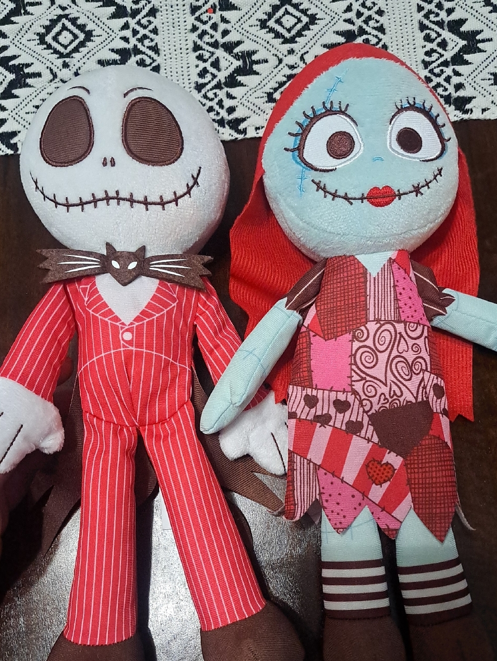 Disney Nightmare Before Christmas Plush Jack And Sally 12" Valentine's Day Love